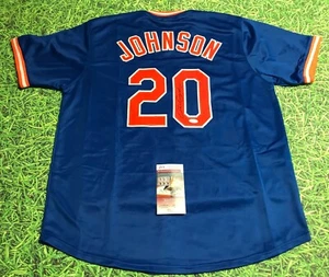 HOWARD JOHNSON AUTOGRAPHED NEW YORK METS JERSEY JSA - Picture 1 of 3