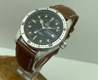 Titus 8895 Calypsomatic 38 Mm Swiss Unused Steel Diver Men Rare Wrist Watch