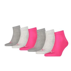 PUMA Quarter Socks Unisex Cotton Rich Trainer Ankle Sport Sock (6 PAIRS) - Picture 1 of 6