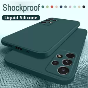 For Samsung S25 Ultra S24 FE S23 S21 Plus Liquid Silicone Soft Phone Case Cover - Picture 1 of 23