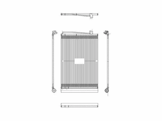 Action Crash A/C Condenser fits BMW 528i xDrive 2009-2010 89XGQY - Image 1 of 1