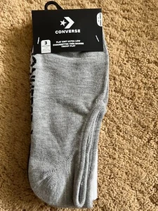 CONVERSE Made For Chucks 3 Pk Flat Knit Ultra Low Size 4-10 Gray White Black - Picture 1 of 5