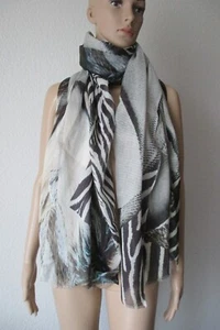 Baumwollschal, gemuster, mehrfarbig, 100 x 180 cm - Bild 1 von 4