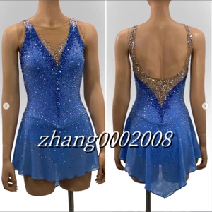 Stylish Ice skating dress.Competition Figure Skating Dress.Twirling Baton Custom - Picture 1 of 7
