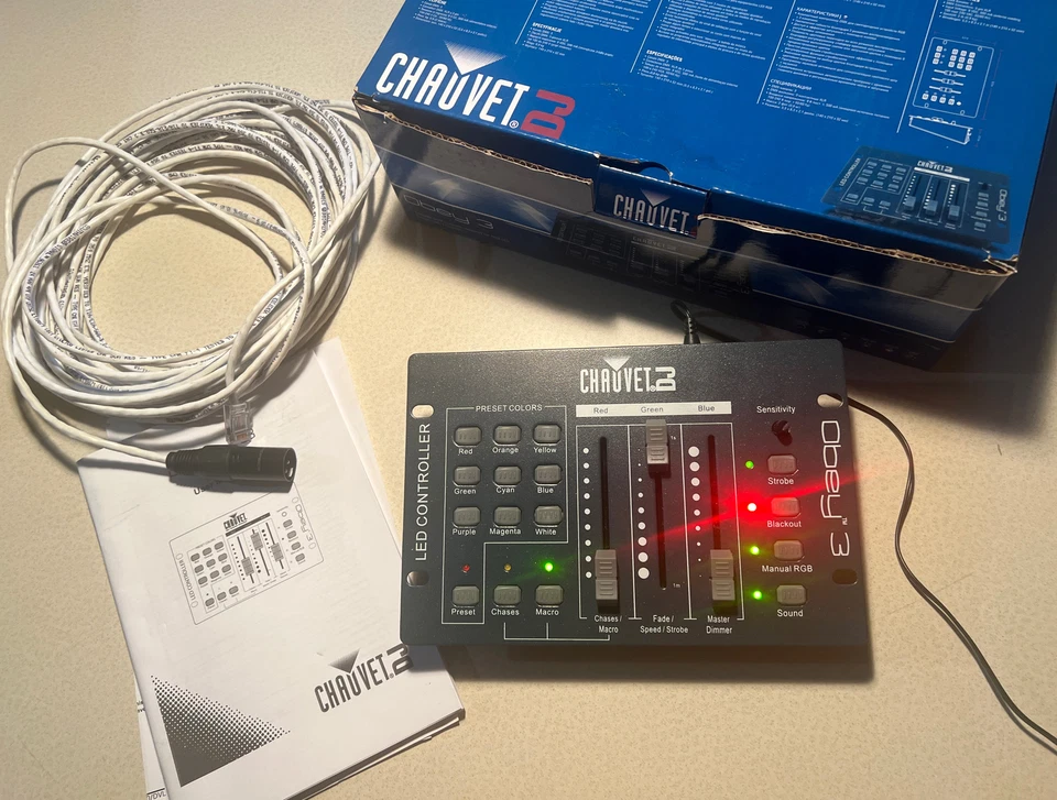 CHAUVET DJ Obey 3 Compact DMX Controller for LED DJ Light Fixtures - Image 1 of 4
