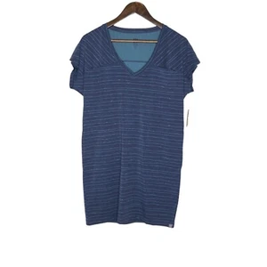 Title Nine NWT Hiolani T-Shirt Dress has Pockets Mizikuru Print Size XS - Picture 1 of 14