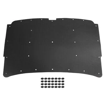 For Dodge Ram Trucks 1981-1993 Hood Insulation Liner w/ Clips Low Profile Black - Image 1 of 4