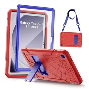Samsung Galaxy Tab A9 Plus Case 11 Inch 2023, Slim Soft Silicone Galaxy Red - Picture 1 of 8