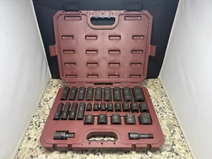 MATCO TOOLS SCP286V 28 Pc SHALLOW/DEEP 6 POINT IMPACT SOCKET SET 1/2" SAE/METRIC - Bild 1 von 7