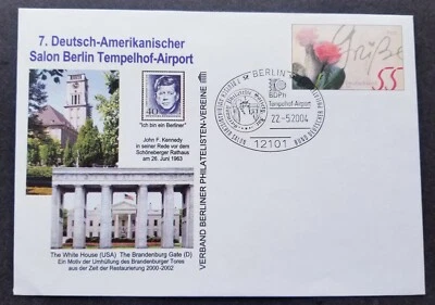 [SJ] Germany USA White House 2004 Kennedy Rose (FDC *pre print stamp cover - Image 1 of 4