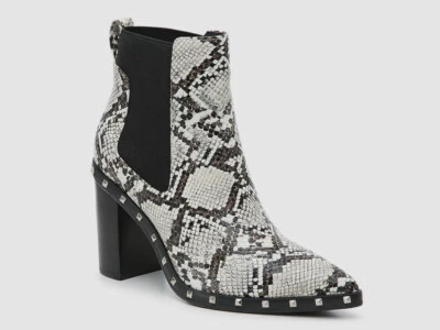 $129 Charles David Mujeres Marfil Dodger Tachonado Chelsea Botas Zapatos Talla US 8.5 M Foto 1 de 4