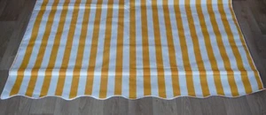Klemmmarkise 200x120 cm Sonnenschutz Markise Balkonmarkise ohne Bohren weiß gelb - Bild 1 von 15