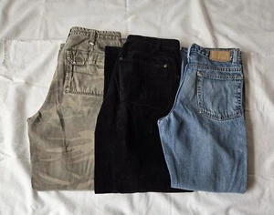 Boys XL Jeans Camouflage Pants, 18-20 Union Bay Urban Up Distress Blue Vtg 100% - Picture 1 of 14