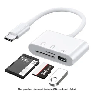 USB C to Micro SD TF Card Reader USB-C to Camera Card Adapter for iPad Pro - Picture 1 of 14