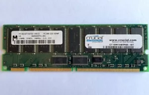 Micron MT18LSDT1672G-10EC2 PC100-222-620R 128MB ECC Server Memory RAM👀 - Picture 1 of 5