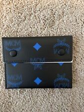 New MCM Black Leather Bag Wallet /cardcase NEW Rare Original Authentic