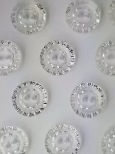 SIZE 24L - 5/8", CRYSTAL BUTTON, WHITE, 1 GROSS, SHINY FINISH, FREE SHIPPING USA - Picture 1 of 1