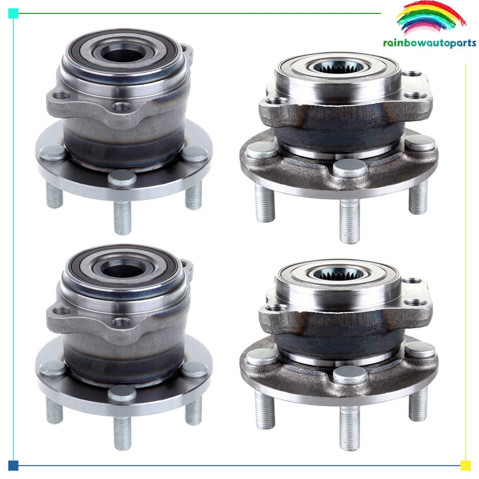 2 cojinetes de cubo de rueda delanteros + 2 traseros para Subaru Outback Legacy 2005-2009 2,5 L 3,0 L Foto 1 de 4