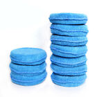 10 Pcs Blue Round Soft Microfiber Car Wax Applicator Pads Polishing Sponges For