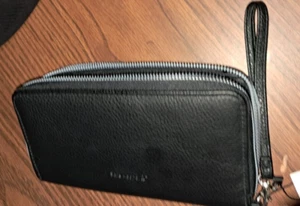 Apt 9 Geldbörse am Handgelenk, schwarz, 8 x 4,5 x 2, Reißverschluss - Bild 1 von 3