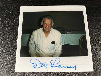 Don Larsen Signed Kodak Instant Polaroid Photo Photograph JSA Autograph 1980s b - Image 1 of 4