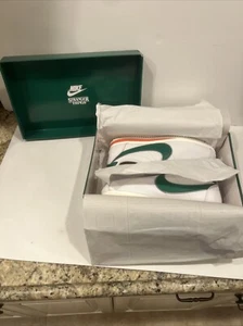 Nike x Stranger Things Hawkins High White Green Cortez CJ6106-100 RARE Size 8.5 - Picture 1 of 12