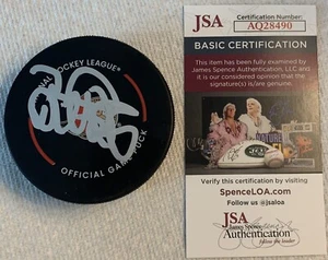 DANIEL ALFREDSSON AUTOGRAPH SIGNED OFFICIAL GAME PUCK OTTAWA SENATOR JSA COA NHL - Picture 1 of 2