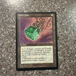 1994 Magic The Gathering Delif's Cube Fallen Empires NM/LP Artifact Rare - Picture 1 of 2