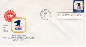 INAUGURATION OF THE U.S. POSTAL SERVICE - 1971 - DC2578 - Picture 1 of 1