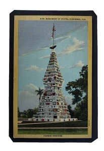 Monument of States Kissimmee FL 1943 Linen unp FABVINTY BARGAIN POSTCARD - Picture 1 of 2