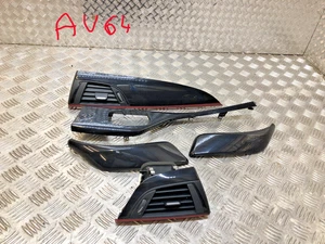 Bmw 1 2 Series F20 F21 F22 Trim Set Cover Dashboard Piano Black Glossy Korallrot - Picture 1 of 24