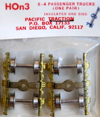 Camión de pasajeros latón aislado en un lado Pacific Traction HOn3 Foto 1 de 2