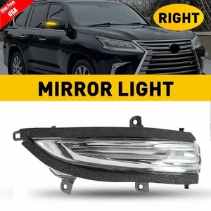 Espejo retrovisor LED transparente ámbar para Lexus LX570 GX460 10-23 pasajeros - Imagen 1 de 15
