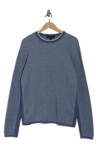 NWT RAG & BONE Men’s Mitch Crewneck Sweater Worn Indigo color Size L MSRP $249 - Picture 1 of 8