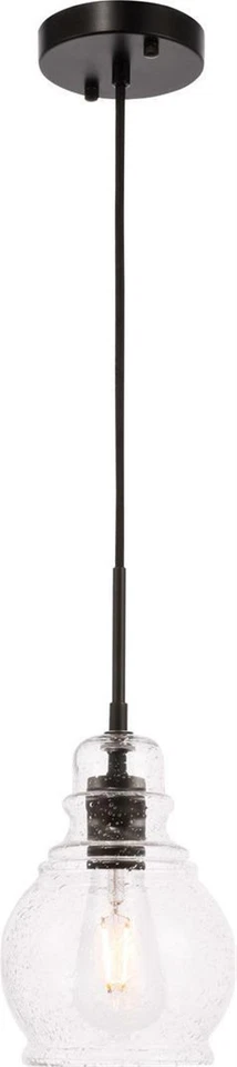 Elegant Pierce 1-Light Chandelier in Black - Image 1 of 1