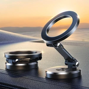 for Magsafe Car Mount,【Folding & 360° Rotation】 All-Metal Magnetic Phone Hold... - Picture 1 of 9