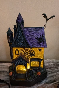 Exklusive Cracker Barrel Spukhaus Glitzerkugel Halloween BRANDNEU IN BOX - Bild 1 von 6
