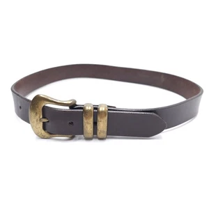 Hunt Club Ledergürtel Herren 40 schwarz Messingschnalle Made in USA - Bild 1 von 7