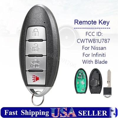 Mando a distancia de repuesto 4B para Infiniti Q70 2014 2015 2016 2017 2018 2019 Foto 1 de 4