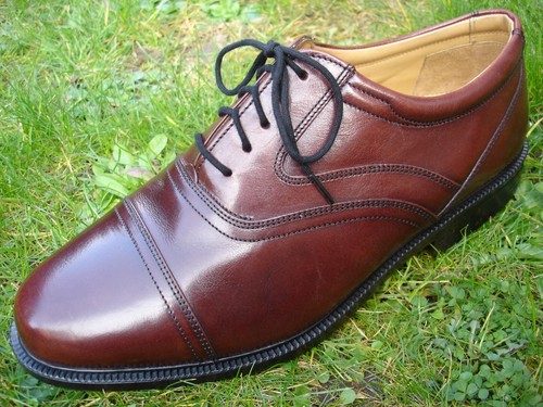 Clarks scarpa uomo pelle marrone ciliegia EXTRA WIDE UK 8 5 H EU 42 5 W