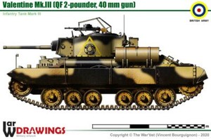 1/72-1/56 WW2 British Valentine MK.III/V. Painted Resin.2000 models on offer
