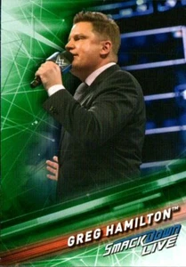 2019 Topps WWE Smackdown Live - Green Parallel #24 Greg Hamilton - Picture 1 of 1