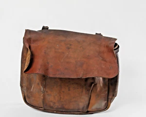 BORSA VINTAGE IN PELLE BYRON 1964 US MAIL BAG STATI UNITI SERVIZIO POSTALE HA BISOGNO TLC USPS - Foto 1 di 6