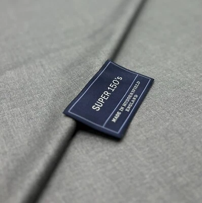 Plain Grey Super 150s Wool Fabric Suiting Jackets Thobes Dishdash, 3.50m x 1.50m - Image 1 of 4