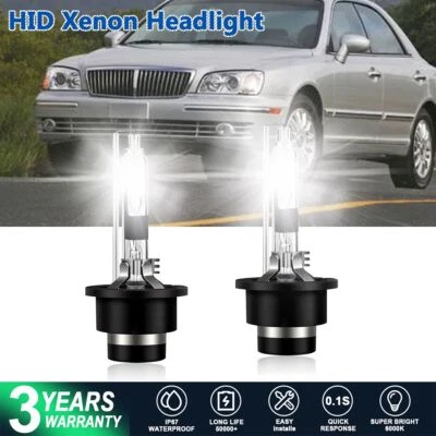 For Hyundai XG350 2004-2005 D2R LED Headlight Bulbs Conversion Kit 6000K White - Image 1 of 4