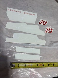 1954 Johnson Sea Horse 10 HP Vintage Outboard Boat Motor Decals         #5 - Bild 1 von 3