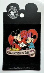 2002 - MICKEY and MINNIE MOUSE Disney PIN - VALENTINE'S DAY - Disneyland DLR - Picture 1 of 2
