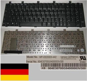 Teclado Qwertz Alemán MSI 03233D0-359 MP-03233D0-442 90.4E307.00G Negro - Imagen 1 de 1