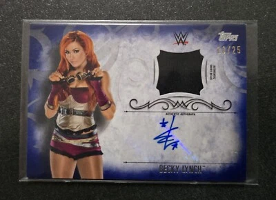 2016 Topps Undisputed WWE * BECKY LYNCH MEMORABILIA RELIC AUTO 13/25 - Image 1 of 4