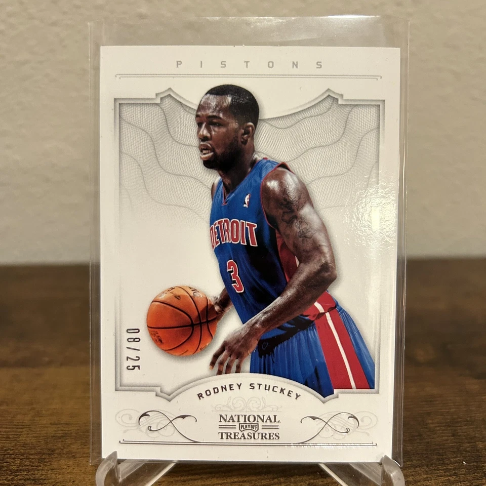 2012-13 Panini National Treasures Silver /25 Rodney Stuckey #61 HS - Image 1 of 2